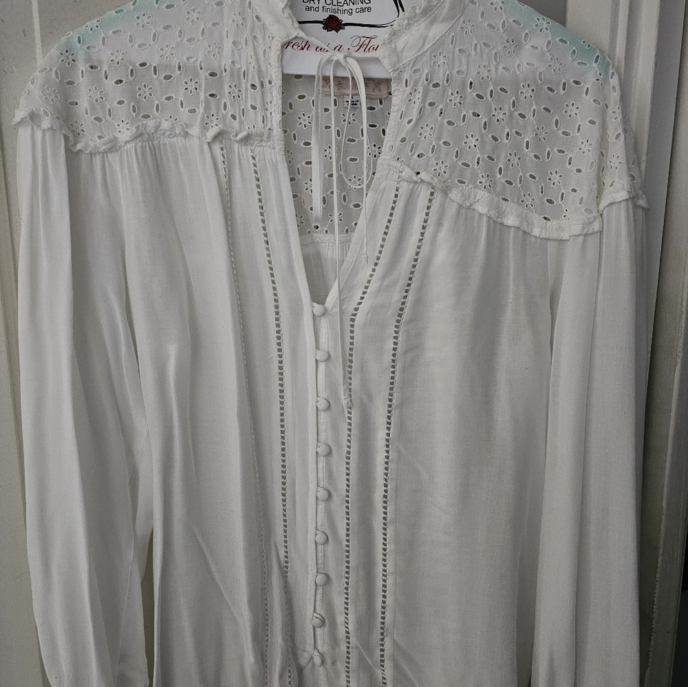 Johnny Was Jade Rayon top